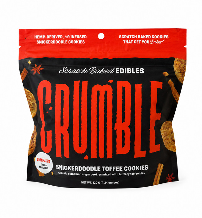 Baked Edibles — Snickerdoodle Toffee / D9 THC 30mg / 10ct — 01-front.png