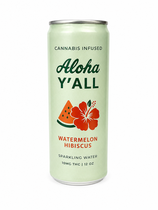 Cannabis Infused Sparkling Water — Watermelon Hibiscus / 10mg THC — 01-front.png